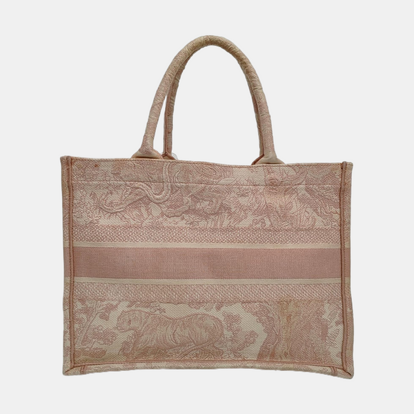 Book Tote Medium Canvas Pink