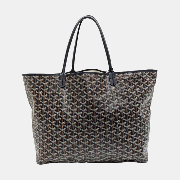 Coated Canvas Tote Bag Black