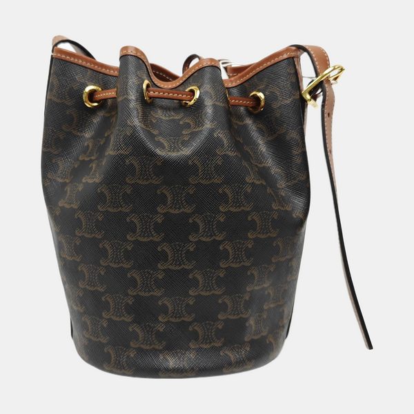 TRIOMPHE CANVAS Small Coated Canvas Brown