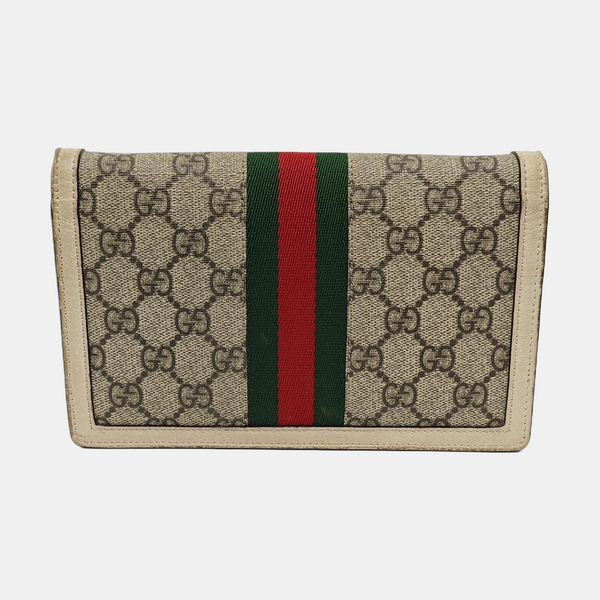 Queen Margaret Mini Monogram Coated Canvas Beige