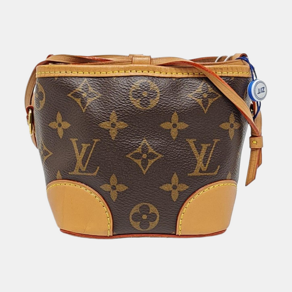 NOÉ Mini Monogram Coated Canvas Brown