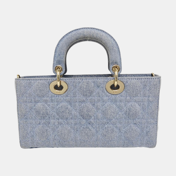Lady D-Joy mediana Cannage azul denim