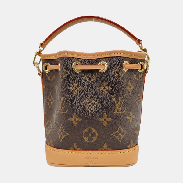 NOÉ Nano Monogram Coated Canvas Brown