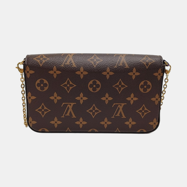 FÉLICIE Monogram Coated Canvas Brown