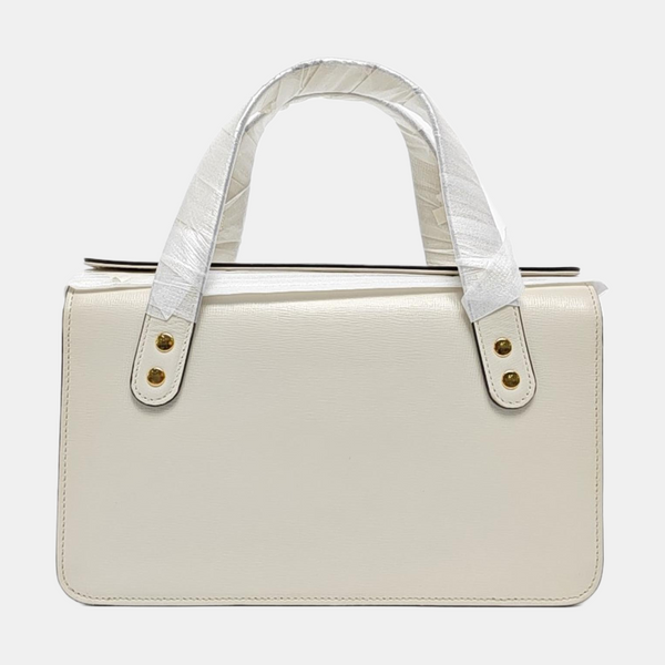 Authenticated pre-owned Horsebit 1955 Calfskin White - Top Handle Bag at Looply
