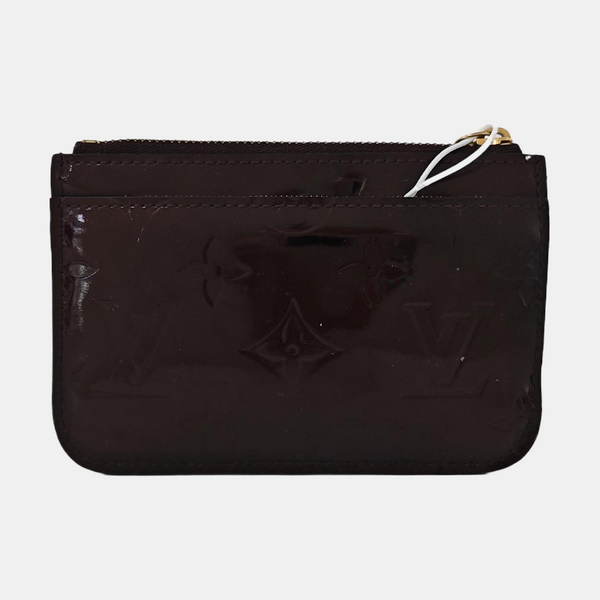 Patent Leather Card Holder Red