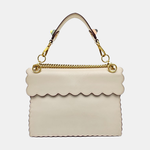 Kan I Medium Calfskin White