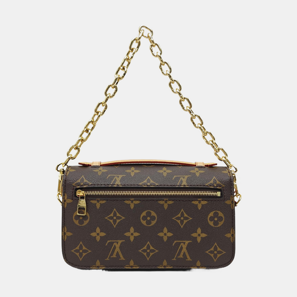 MÉTIS EAST WEST Monogram Coated Canvas Brown