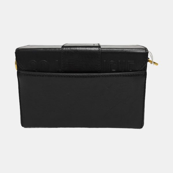Authenticated pre-owned 30 Montaigne Calfskin Black - Shoulder Bag at Looply