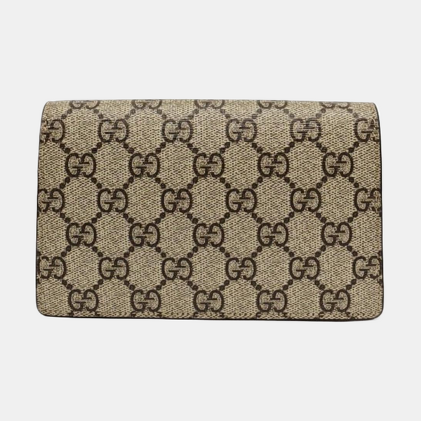 Dionysus Super Mini Monogram Coated Canvas Beige
