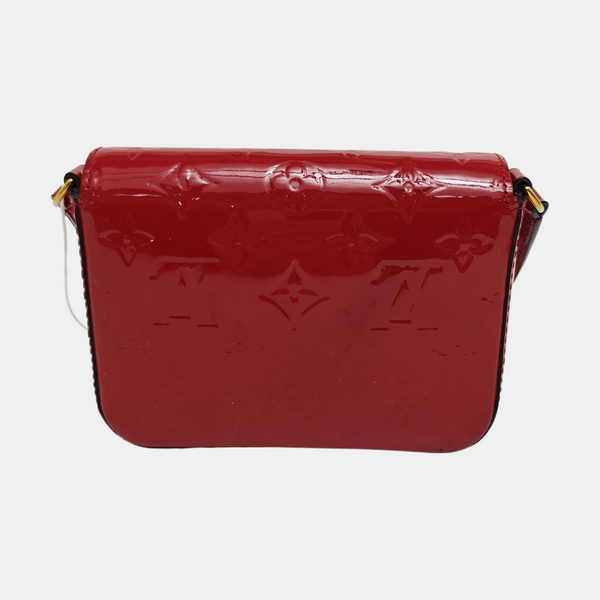 SAC LUCIE Mini Monogram Patent Leather Red