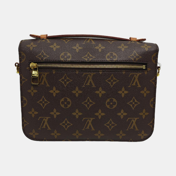 MÉTIS MM Monogram Coated Canvas Brown