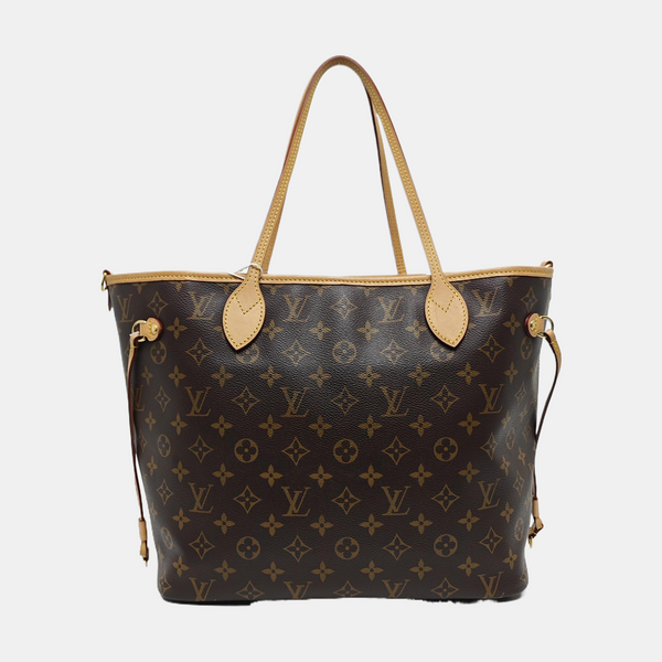 NEVERFULL MM Monogram Coated Canvas Brown