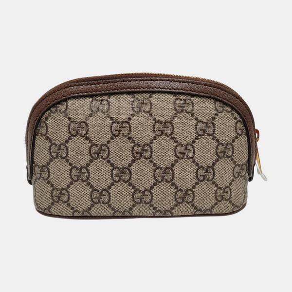 Ophidia Mini Monogram Coated Canvas Beige