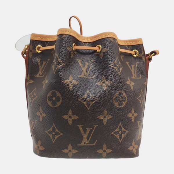 NÉONOÉ Nano Monogram Coated Canvas Brown