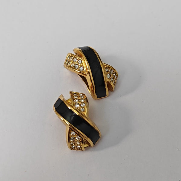 Metal Gold Clip On Earrings