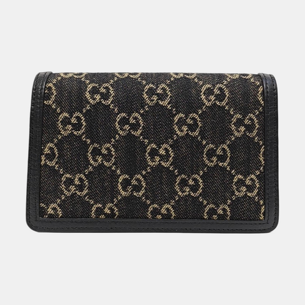 Authenticated pre-owned Dionysus Super Mini Monogram Denim Black - Shoulder Bag at Looply