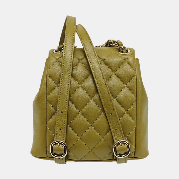 DUMA Small Quilted Calfskin Green