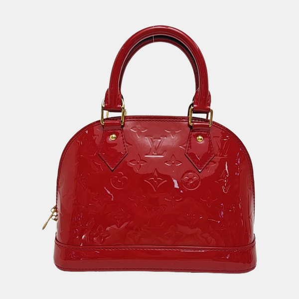 ALMA BB Monogram Patent Leather Red