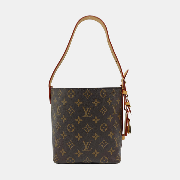 ALL IN BB Monogram Coated Canvas Brown