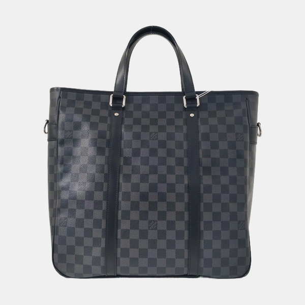 TADAO MM Damier Graphite Coated Canvas Gray