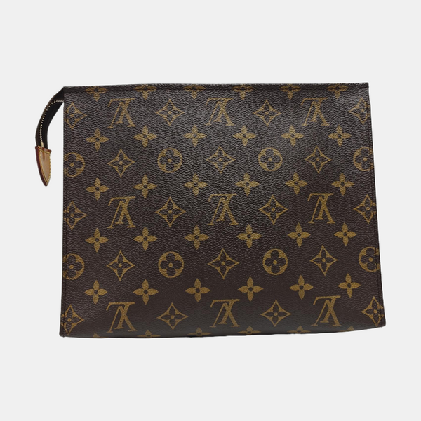 TOILET POCKET 26 Monogram Coated Canvas Brown