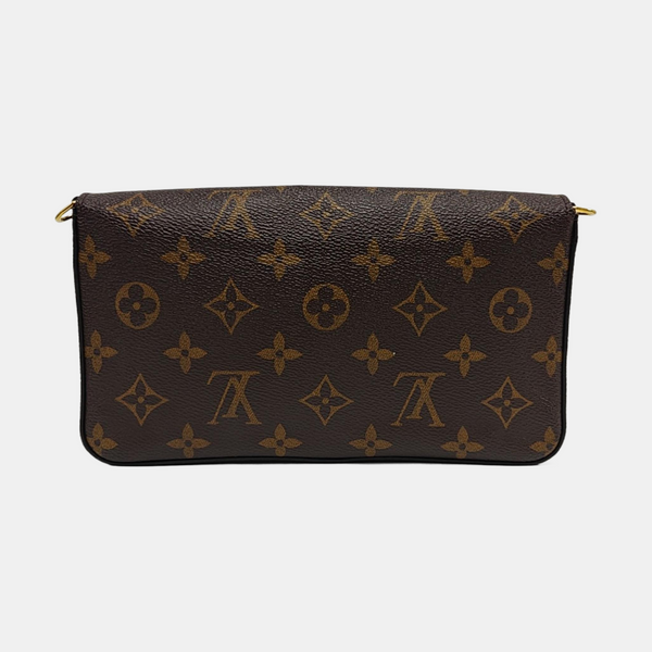 Authenticated pre-owned FÉLICIE Monogram Coated Canvas Brown - Shoulder Bag at Looply