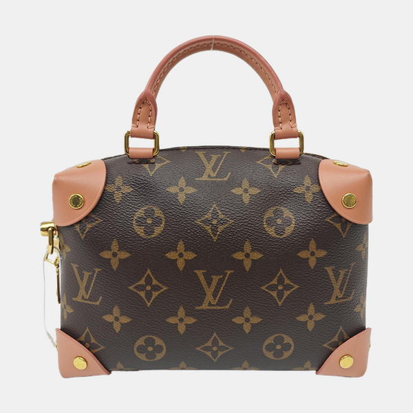 PETITE MALLE Monogram Coated Canvas Brown