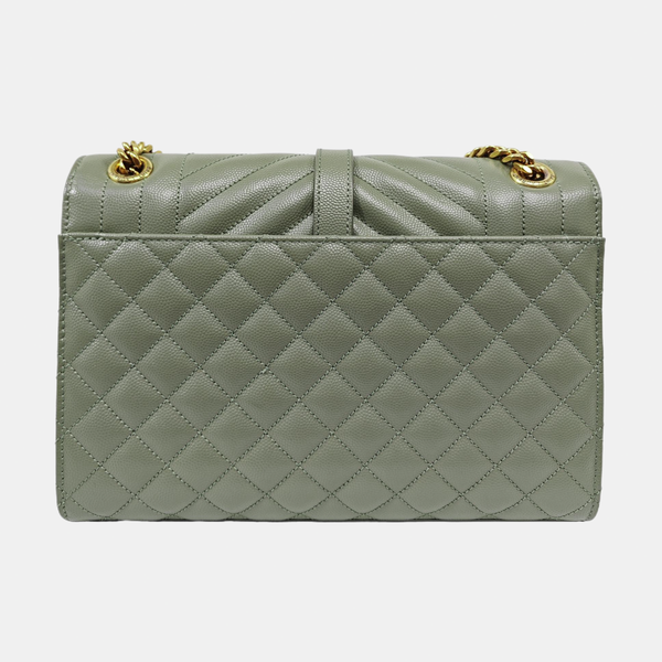 ENVELOPE Medium Quilted Calfskin Green
