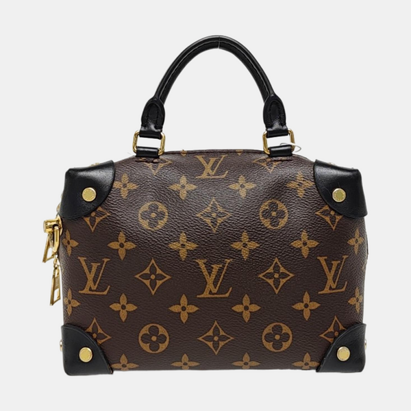 PETITE MALLE Monogram Coated Canvas Brown