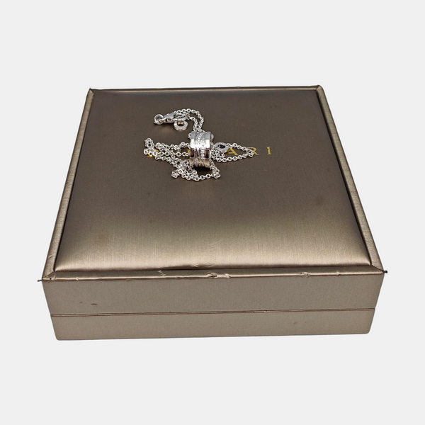 B.ZERO1 18k White Gold Silver Necklace