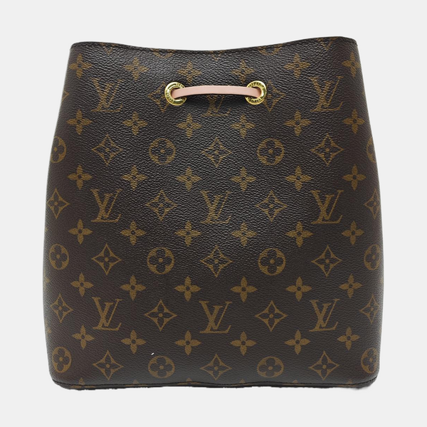 NÉONOÉ MM Monogram Coated Canvas Brown