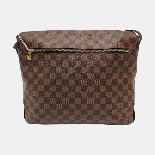 DISTRICT MM Damier Ebene Coated Canvas Brown