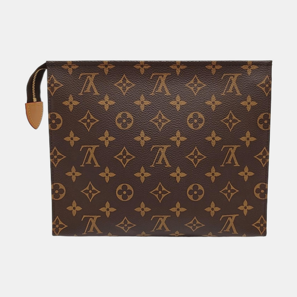TOILET POCKET 26 Monogram Coated Canvas Brown