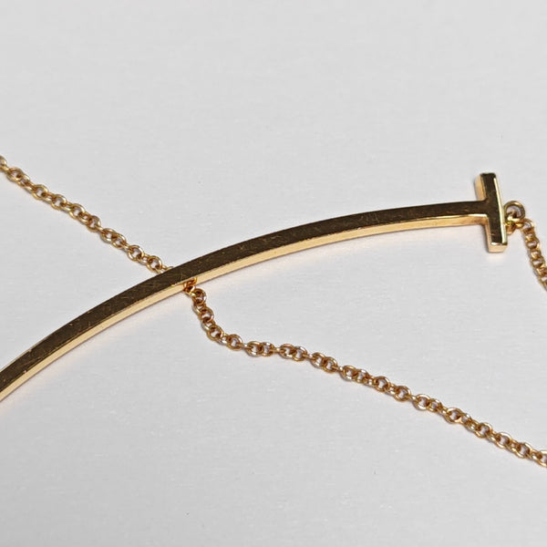 Tiffany T 18k Rose Gold Necklace