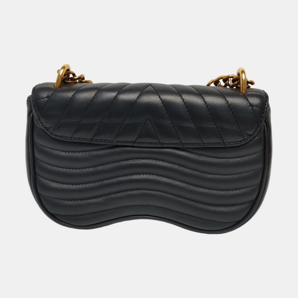 NEW WAVE PM Quilted Calfskin Black