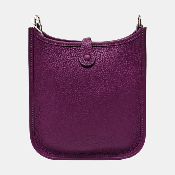 Authenticated pre-owned Evelyne TPM Clemence Purple - Shoulder Bag at Looply