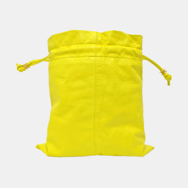 CRYSTAL POUCH Small Lambskin Yellow