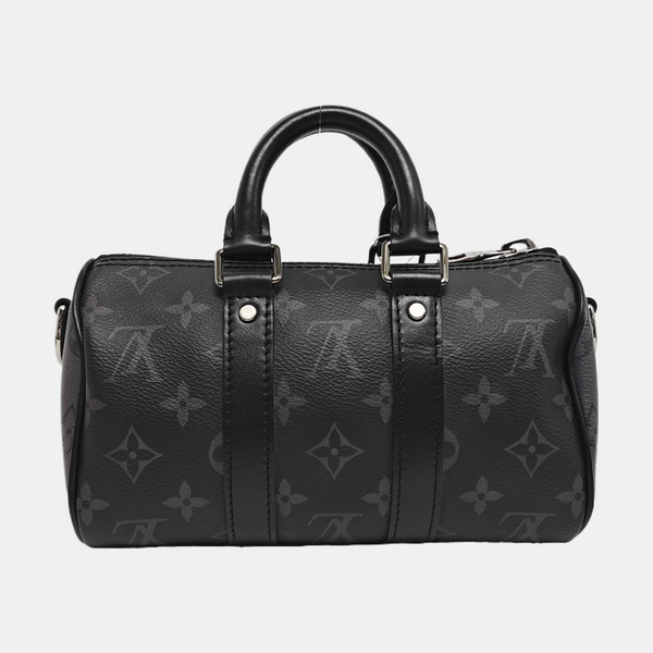 KEEPALL Mini Monogram Coated Canvas Black
