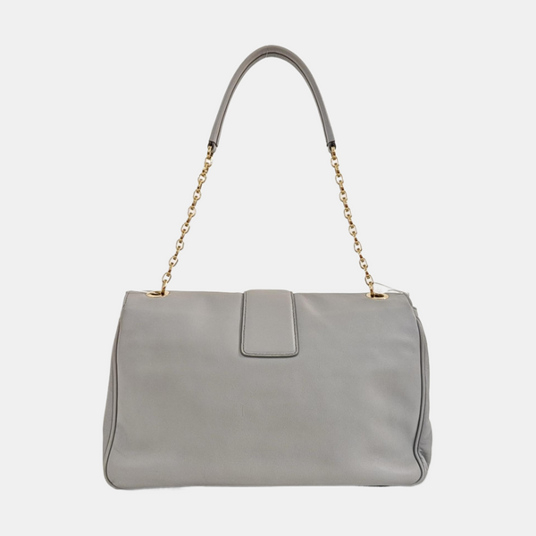 Calfskin Shoulder Bag Gray