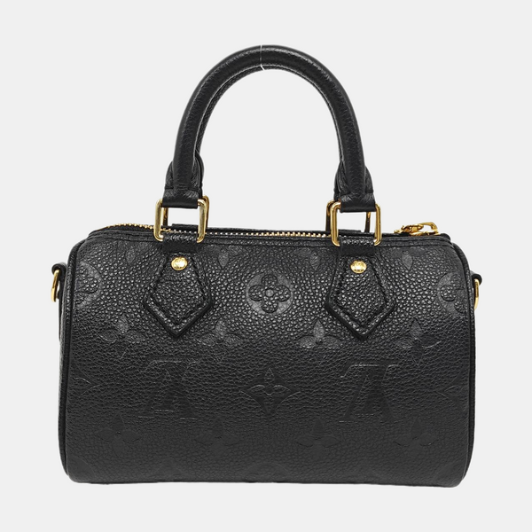 SPEEDY Nano Monogram Calfskin Black