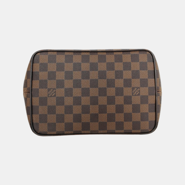 BERGAMO Damier Ebene Coated Canvas Brown