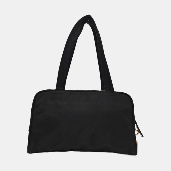 Nylon Top Handle Bag Black