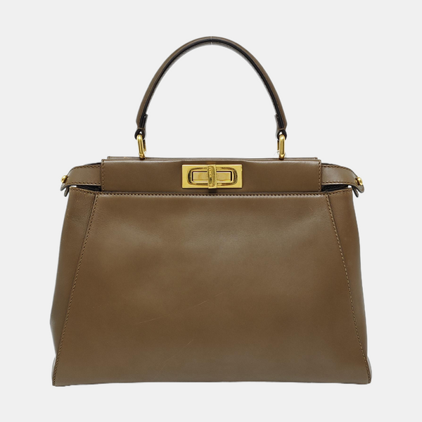 Peekaboo Medium Calfskin Brown