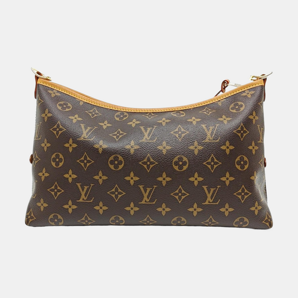 CARRYALL Small Monogram Coated Canvas Brown
