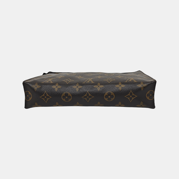 TOILET POCKET 26 Monogram Coated Canvas Brown