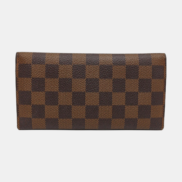 JOSÉPHINE Damier Ebene Coated Canvas Brown Wallet