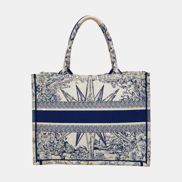 Book Tote Medium Canvas Blue