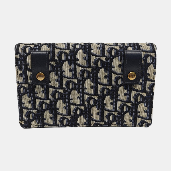 Saddle Mini Oblique Canvas Blue