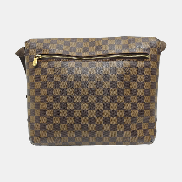 DISTRICT MM Damier Ebene Coated Canvas Brown